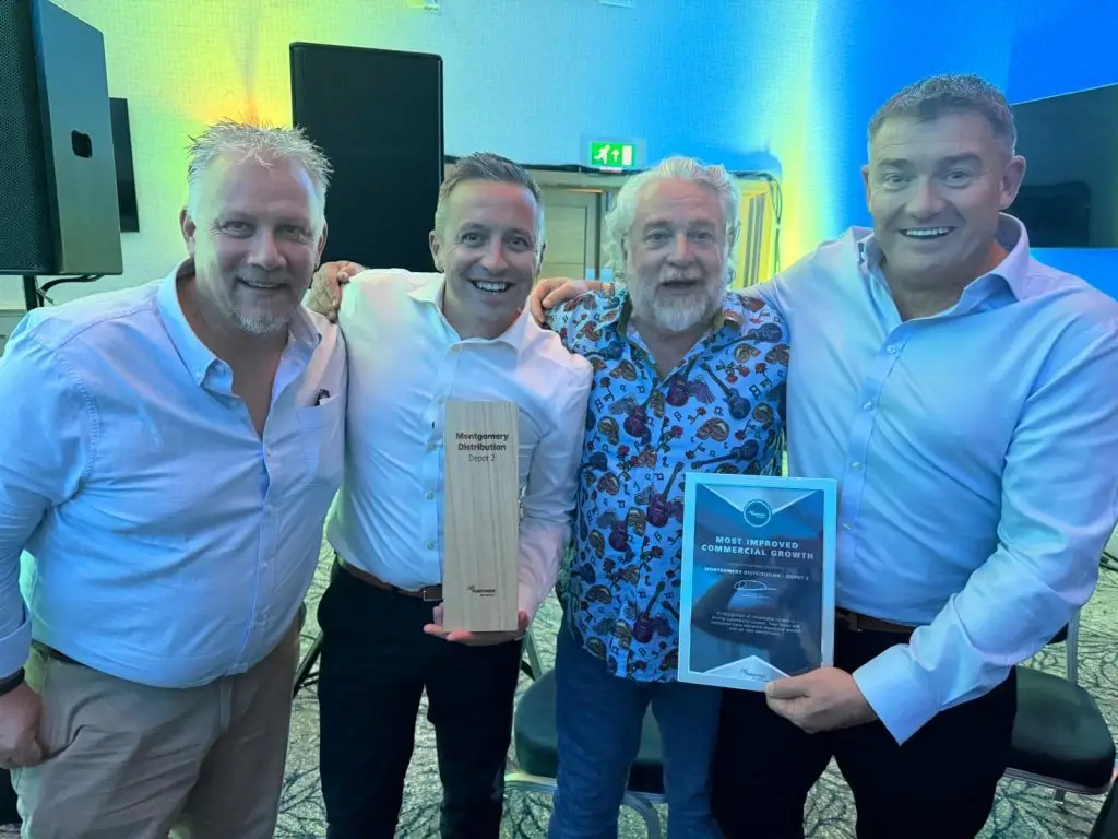 Montgomery Distribution Depot 2 winning Palletways' Most Improved Commercial Growth award